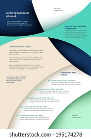 Abstract colored flyer template for your business