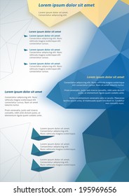 Abstract colored flyer template for your business