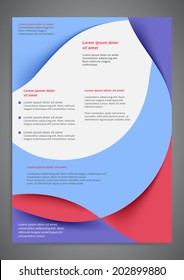Abstract colored flyer template for your business