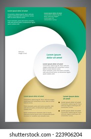 Abstract colored flyer template for your business
