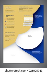 Abstract colored flyer template for your business
