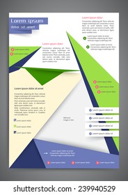 Abstract colored flyer template for your business