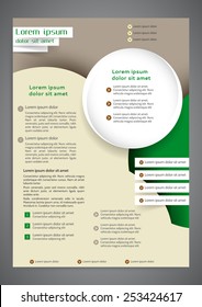 Abstract colored flyer template for your business