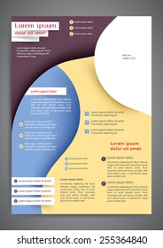 Abstract colored flyer template for your business