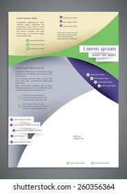 Abstract colored flyer template for your business