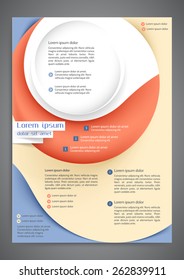 Abstract colored flyer template for your business