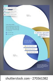 Abstract colored flyer template for your business