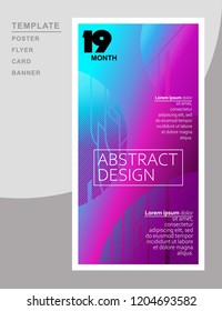 abstract colored geometric background in bright neon colors and cosmic images, planets and lights in blue purple and pink shades