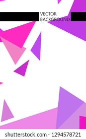 Abstract colored geometric background with polygons, vector, crystal banners, posters.
