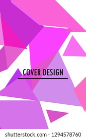 Abstract colored geometric background with polygons, vector, crystal banners, posters.