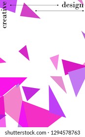 Abstract colored geometric background with polygons, vector, crystal banners, posters.
