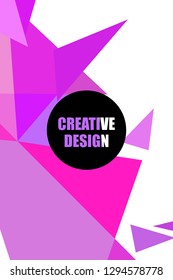 Abstract colored geometric background with polygons, vector, crystal banners, posters.