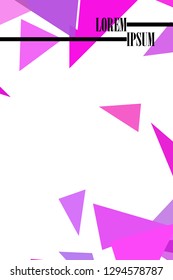 Abstract colored geometric background with polygons, vector, crystal banners, posters.