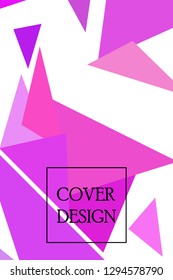 Abstract colored geometric background with polygons, vector, crystal banners, posters.