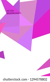 Abstract colored geometric background with polygons, vector, crystal banners, posters.