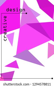 Abstract colored geometric background with polygons, vector, crystal banners, posters.