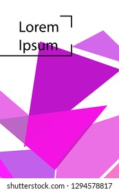 Abstract colored geometric background with polygons, vector, crystal banners, posters.