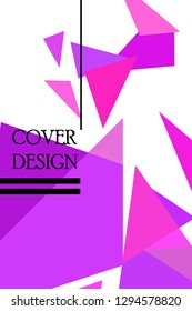 Abstract colored geometric background with polygons, vector, crystal banners, posters.