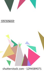 Abstract colored geometric background with polygons, vector, crystal banners, posters.