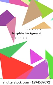 Abstract colored geometric background with polygons, vector, crystal banners, posters.