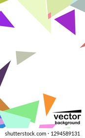 Abstract colored geometric background with polygons, vector, crystal banners, posters.