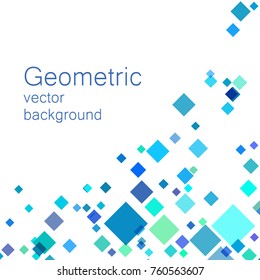 Abstract colored geometric background, rhombus, polygon, vector, business background