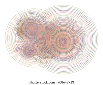 Abstract colored geometric circles, bubbles, sphere or ellipses pattern. Good for web page, wallpaper, graphic design, catalog, texture or background. Vector illustration graphic.