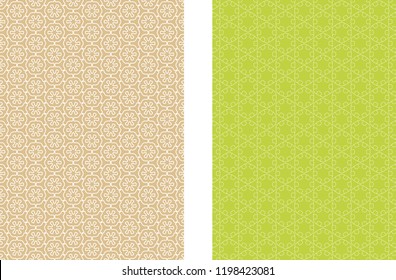 Abstract colored geometric line patterns, size A4. Set of trendy linear backgrounds, cover header design for flyer, book, wallpaper, banner, business card. Modern design. Brochure template layout