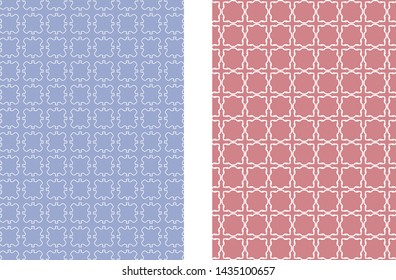 Abstract colored geometric line patterns, size A4. Set of trendy linear backgrounds, cover header design for flyer, book, wallpaper, banner, business card. Modern design. Brochure template layout