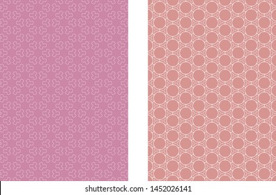 Abstract colored geometric line patterns, size A4. Set of trendy linear backgrounds, cover header design for flyer, book, wallpaper, banner, business card. Modern design. Brochure template layout