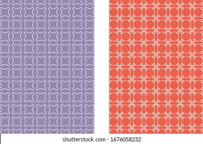 Abstract colored geometric line patterns, size A4. Set of trendy linear backgrounds, cover header design for flyer, book, wallpaper, banner, business card. Modern design. Brochure template layout