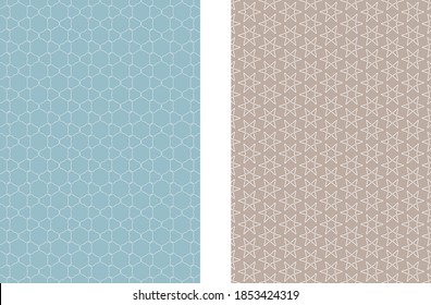 Abstract colored geometric line patterns, size A4. Set of trendy linear backgrounds, cover header design for flyer, book, wallpaper, banner, business card. Modern design. Brochure template layout
