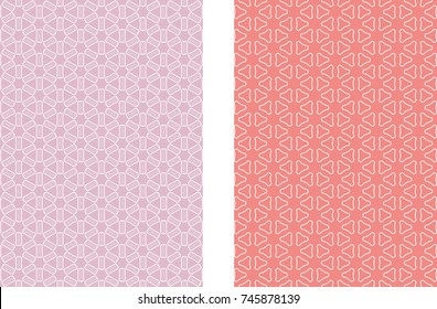 Abstract colored geometric line patterns, size A4. Set of trendy linear backgrounds, cover header design for flyer, book, wallpaper, banner, business card. Modern design. Brochure template layout