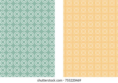 Abstract colored geometric line patterns, size A4. Set of trendy linear backgrounds, cover header design for flyer, book, wallpaper, banner, business card. Modern design. Brochure template layout