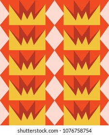 Abstract colored geometric pattern Aztec