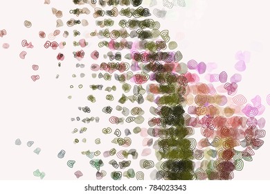Abstract colored geometric rounded shapes. Good for web page, wallpaper, graphic design, catalog, texture or background. Vector illustration graphic.