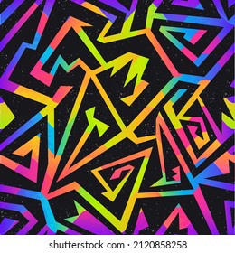 Abstract colored geometrical seamless pattern.