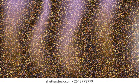 Abstract Colored Glitter Texture. Wavy Light Rays. Dust Pattern.