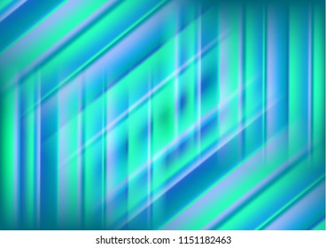 Abstract colored glowing lines on a dark background, light effects. Vector illustration.