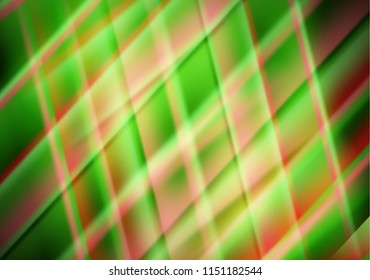 Abstract colored glowing lines on a dark background, light effects. Vector illustration.