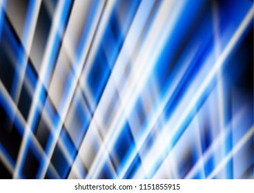 Abstract colored glowing lines on a dark background, light effects. Vector illustration.