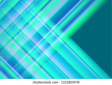 Abstract colored glowing lines on a dark background, light effects. Vector illustration.