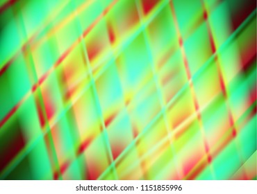 Abstract colored glowing lines on a dark background, light effects. Vector illustration.