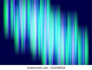Abstract colored glowing lines on a dark background, light effects. Vector illustration.