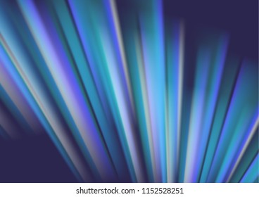 Abstract colored glowing lines on a dark background, light effects. Vector illustration.