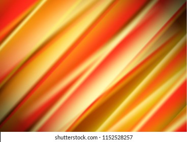 Abstract colored glowing lines on a dark background, light effects. Vector illustration.