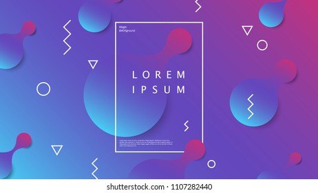 Abstract colored gradient geometric shapes background. Defocused blurred backdrop art for artistic concept works, cover designs and etc. EPS10 vector illustration.