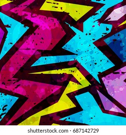 abstract colored graffiti background