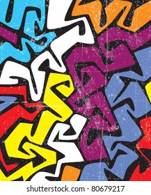 abstract colored graffiti pattern