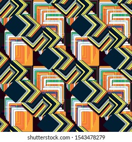 abstract colored graffiti seamless pattern vector illustration
